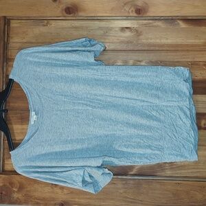 Gray zenna bat wing top